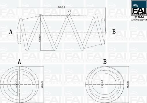 FAI AutoParts FPCS153 - Пружина ходовой части autodnr.net