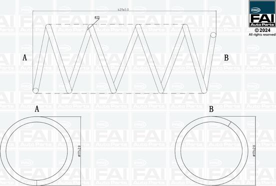 FAI AutoParts FPCS170 - Пружина ходовой части avtokuzovplus.com.ua