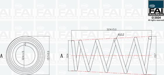 FAI AutoParts FPCS179 - Пружина ходовой части avtokuzovplus.com.ua