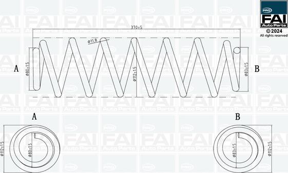 FAI AutoParts FPCS182 - Пружина ходовой части autodnr.net