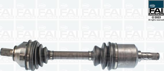 FAI AutoParts FPDS161 - Приводний вал autocars.com.ua