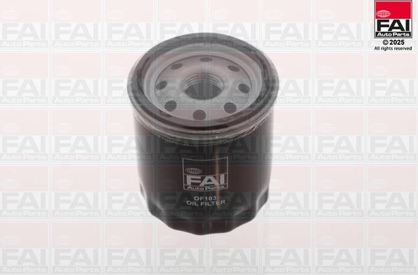 FAI AutoParts OF103 - Масляний фільтр autocars.com.ua