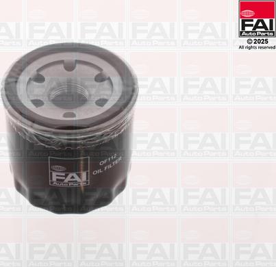 FAI AutoParts OF112 - Масляний фільтр autocars.com.ua