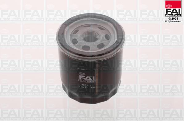 FAI AutoParts OF116 - Масляний фільтр autocars.com.ua