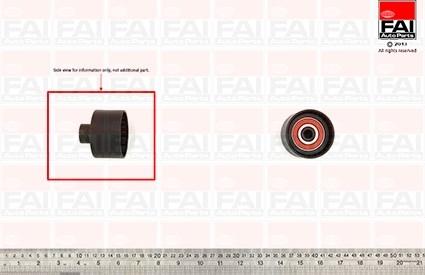 FAI AutoParts T9322 - Паразитний / Провідний ролик, зубчастий ремінь autocars.com.ua