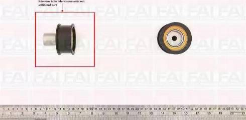 FAI AutoParts T9507 - Направляющий ролик, зубчатый ремень autodnr.net