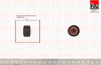 FAI AutoParts T9594 - Направляющий ролик, поликлиновый ремень autodnr.net