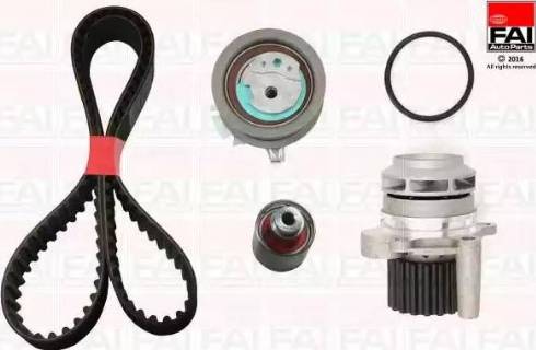 FAI AutoParts TBK345-6438 - Водяной насос + комплект зубчатого ремня autodnr.net