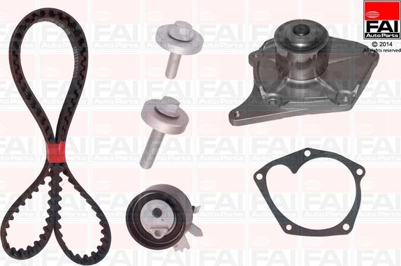 FAI AutoParts TBK357-6329 - Водяной насос + комплект зубчатого ремня avtokuzovplus.com.ua