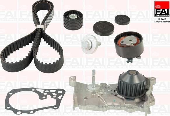 FAI AutoParts TBK460-6609 - Водяний насос + комплект зубчатого ременя autocars.com.ua