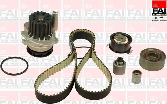 FAI AutoParts TBK486-6577 - Водяний насос + комплект зубчатого ременя autocars.com.ua