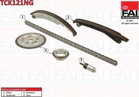 FAI AutoParts TCK121NG - Комплект цепи привода распредвала avtokuzovplus.com.ua