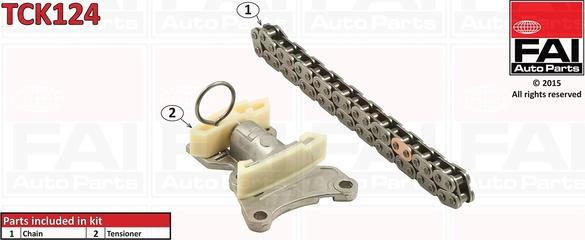 FAI AutoParts TCK124 - Комплект цепи привода распредвала avtokuzovplus.com.ua