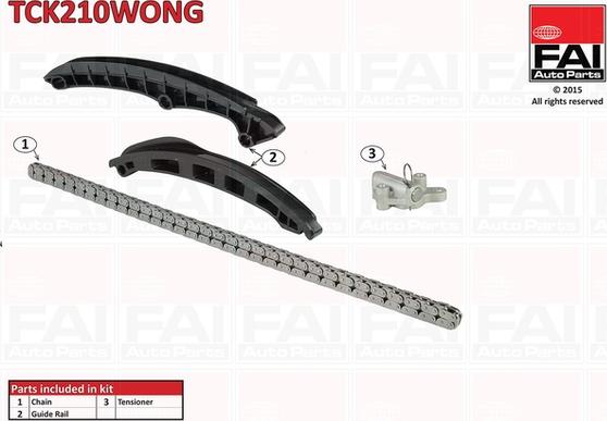 FAI AutoParts TCK210WONG - Комплект цепи привода распредвала avtokuzovplus.com.ua