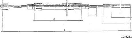 FARE 17776 - Трос, гальмівна система autocars.com.ua