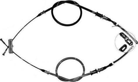 FARE 18624 - Трос, гальмівна система autocars.com.ua