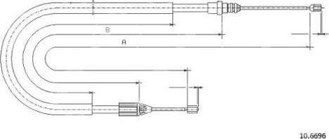 FARE 18863 - Трос, гальмівна система autocars.com.ua