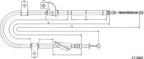FARE 18964 - Трос, гальмівна система autocars.com.ua