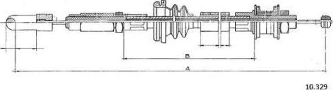 FARE 24901 - Трос, управління зчепленням autocars.com.ua
