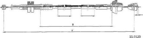 FARE 25738 - Тросик газу autocars.com.ua