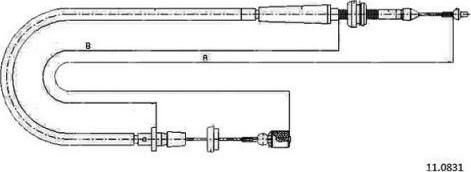 FARE 26011 - Тросик газу autocars.com.ua