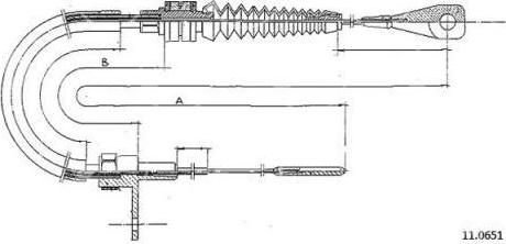 FARE 26019 - Тросик газу autocars.com.ua