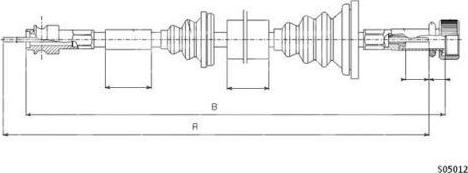 FARE 27466 - Тросик спідометра autocars.com.ua