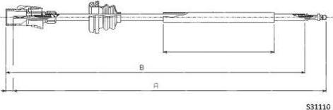 FARE 27743 - Тросик спідометра autocars.com.ua