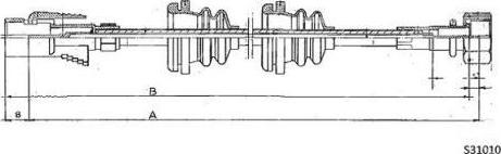 FARE 27745 - Тросик спідометра autocars.com.ua