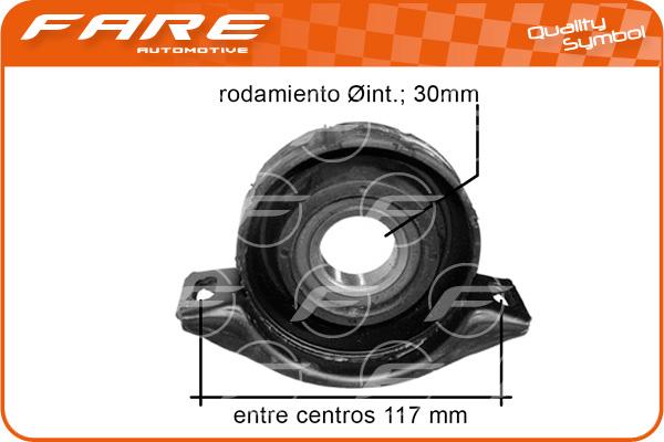 FARE SA 1698 - Підвіска, карданний вал autocars.com.ua