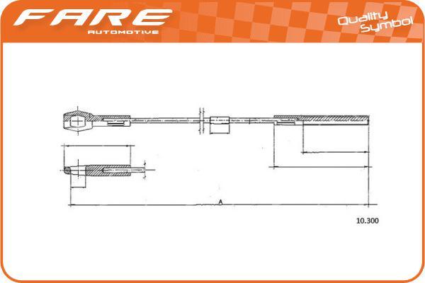 FARE SA 24888 - Трос, управление сцеплением avtokuzovplus.com.ua