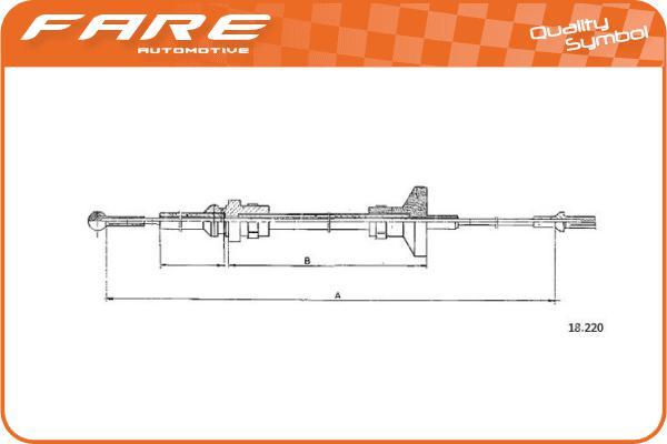 FARE SA 24924 - Трос, управління зчепленням autocars.com.ua