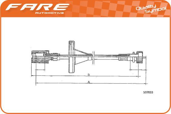 FARE SA 27529 - Тросик спідометра autocars.com.ua