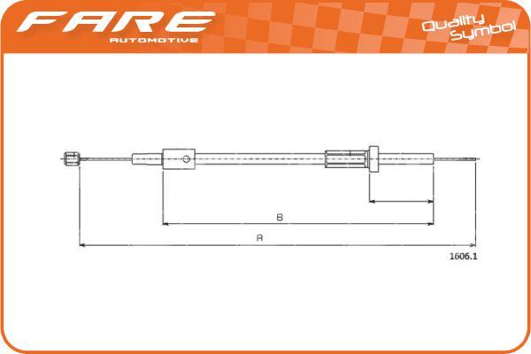 FARE SA 28359 - Тросик замка капота autocars.com.ua