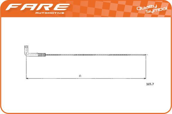 FARE SA 28572 - Тросик стартера autocars.com.ua