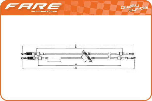 FARE SA 29603 - Трос, ступінчаста коробка передач autocars.com.ua