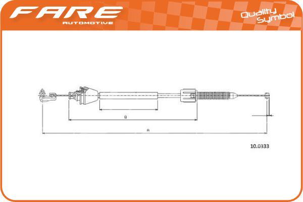 FARE SA 31049 - Тросик газа autodnr.net