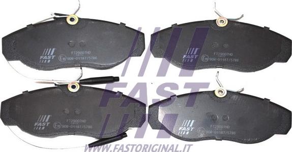 Fast FT29007HD - Гальмівні колодки, дискові гальма autocars.com.ua