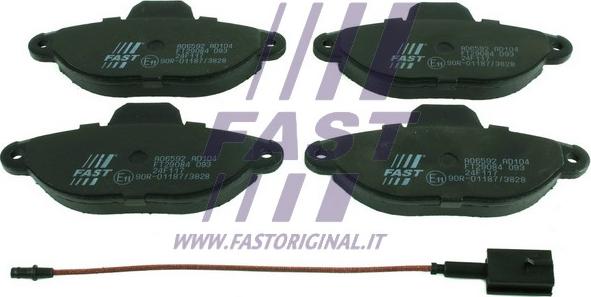 Fast FT29084 - Гальмівні колодки, дискові гальма autocars.com.ua