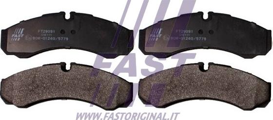 Fast FT29091 - Гальмівні колодки, дискові гальма autocars.com.ua