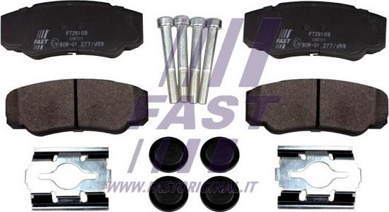 Fast FT29109 - Гальмівні колодки, дискові гальма autocars.com.ua