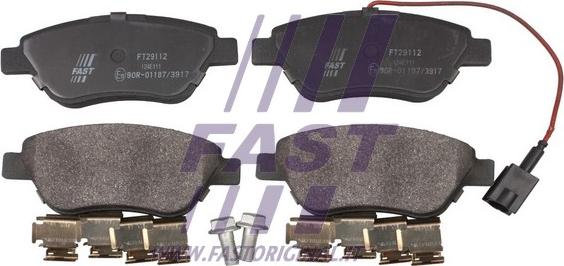 Fast FT29112 - Гальмівні колодки, дискові гальма autocars.com.ua