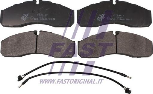 Fast FT29117 - Гальмівні колодки, дискові гальма autocars.com.ua