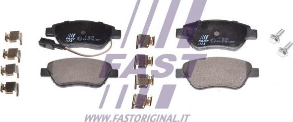 Fast FT29124 - Колодки Гальмівні Fiat Fiorino 07 Перед 1-Датчик autocars.com.ua