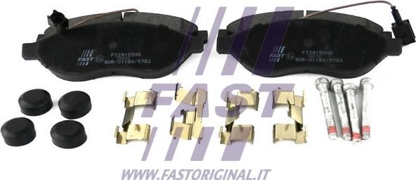 Fast FT29155HD - Гальмівні колодки, дискові гальма autocars.com.ua