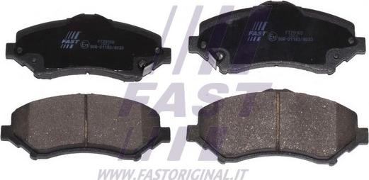 Fast FT29160 - Тормозные колодки, дисковые, комплект autodnr.net