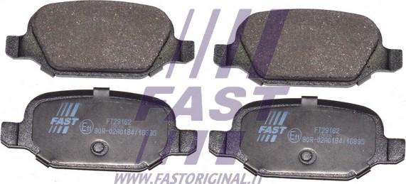 Fast FT29162 - Гальмівні колодки, дискові гальма autocars.com.ua