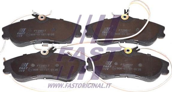 Fast FT29517 - Гальмівні колодки, дискові гальма autocars.com.ua