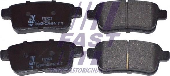Fast FT29528 - Тормозные колодки, дисковые, комплект autodnr.net