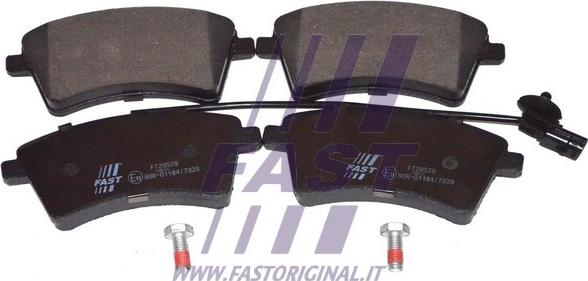 Fast FT29529 - Гальмівні колодки, дискові гальма autocars.com.ua